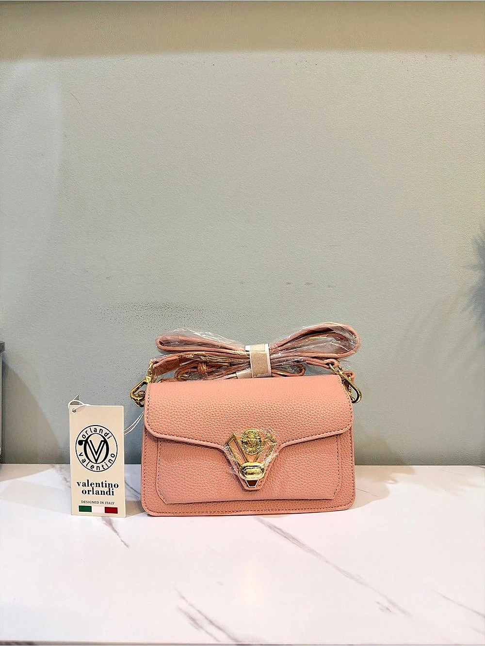 Valentino by Mario Valentino Roma Pebbled handbag andCrossbody Bags Dark Pink Si